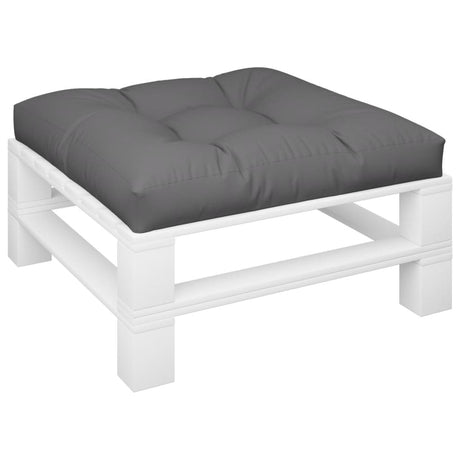 Vidaxl palletkussen 80x80x12 cm stof antracietkleurig