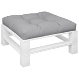Vidaxl Palle Pushion 80x80x12 cm stof grå