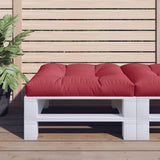 Vidaxl Pallet Pushion 80x80x12 cm Stof Vin rød
