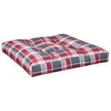 VIDAXX PALLET PUSHION 80x80x12 cm stof diamant mønster rød
