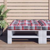 VIDAXX PALLET PUSHION 80x80x12 cm stof diamant mønster rød