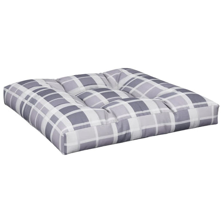 Vidaxl Pallet Pushion 80x80x12 cm Stof Diamond Mønster Grå