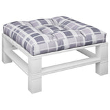 Vidaxl Pallet Pushion 80x80x12 cm Stof Diamond Mønster Grå