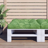 Vidaxl Pallet Pushion Blad mønster 80x80x12 cm stof