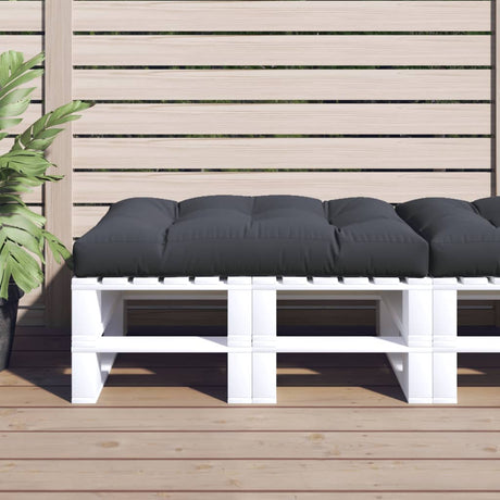 Vidaxl palletkussen 120x80x12 cm stof antracietkleurig