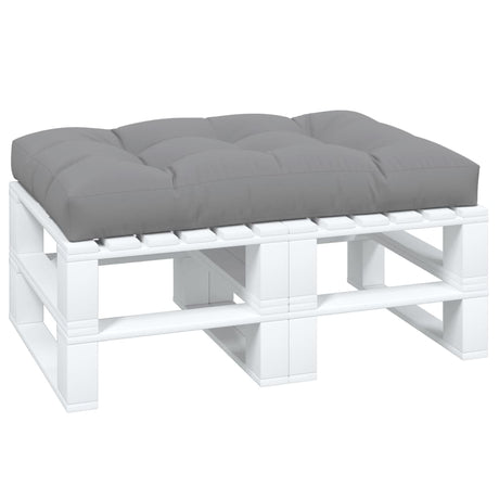 Vidaxl palletkussen 120x80x12 cm stof grijs
