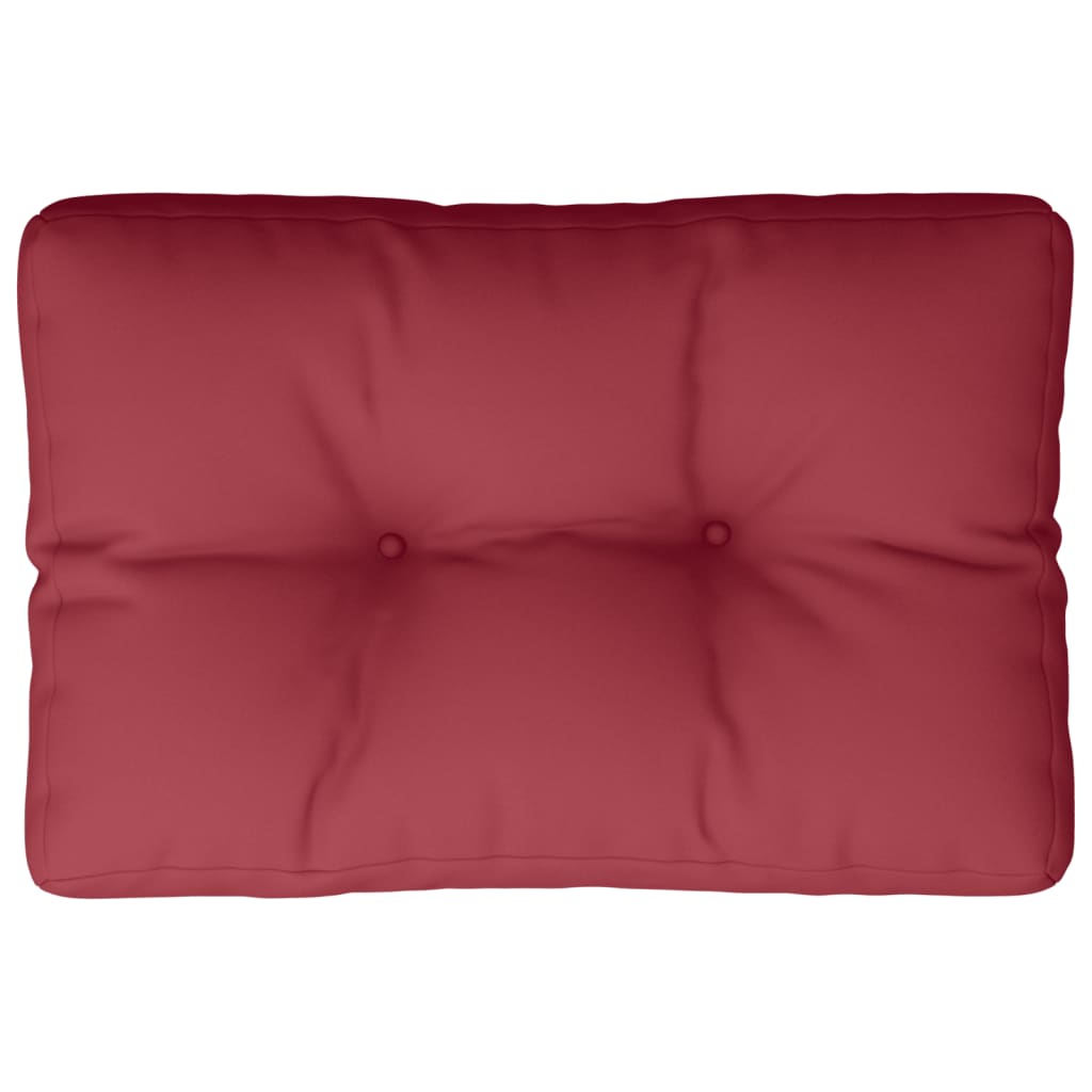 Vidaxl Palle Pushion 50x40x12 cm Stof Vin rød