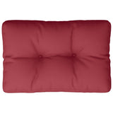 Vidaxl Palle Pushion 50x40x12 cm Stof Vin rød