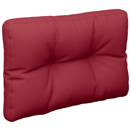 Vidaxl Palle Pushion 50x40x12 cm Stof Vin rød