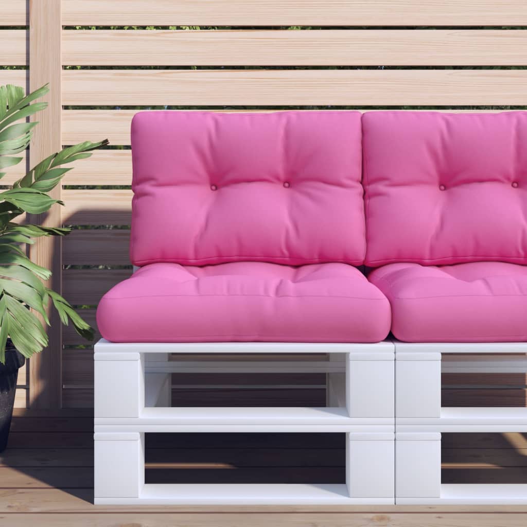 Vidaxl Pallet Pushion 50x40x12 cm stofrosa