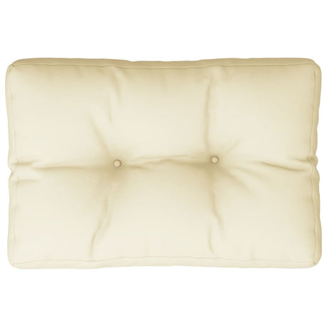 Vidaxl Palletpude 60x40x12 cm stofcreme-farvet