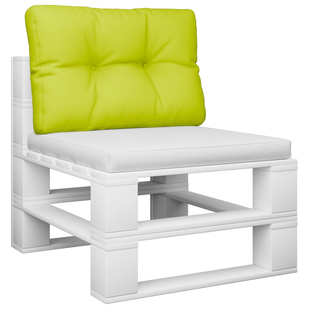 Vidaxl Palletpude 60x40x12 cm stof lysegrøn
