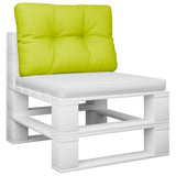 Vidaxl Palletpude 60x40x12 cm stof lysegrøn