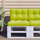 Vidaxl Palletpude 60x40x12 cm stof lysegrøn