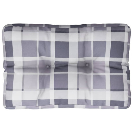 Vidaxx Pallet Pushion 60x40x12 cm Stof Diamond Mønster Grå