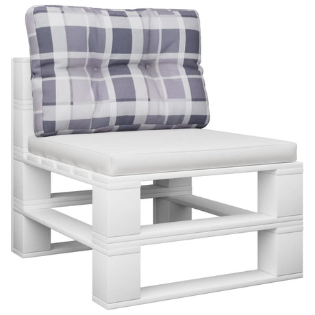 Vidaxx Pallet Pushion 60x40x12 cm Stof Diamond Mønster Grå