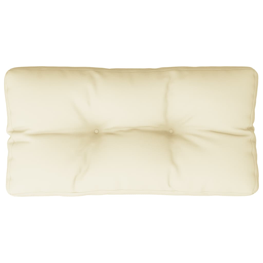 Vidaxl Pallet Pushion 70x40x12 cm stofcreme-farvet