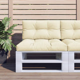 Vidaxl Pallet Pushion 70x40x12 cm stofcreme-farvet