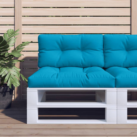 Vidaxl Palletpude 70x40x12 cm Stof lyseblå