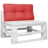 Vidaxl Palle Pushion 70x40x12 cm stof rød