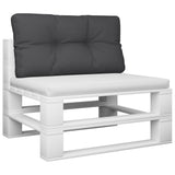 Vidaxl Palletpude 70x40x12 cm stof sort