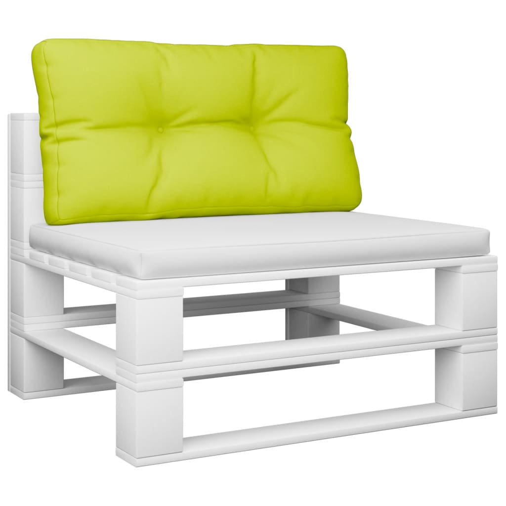 Vidaxl Palletpude 70x40x12 cm stof lysegrøn