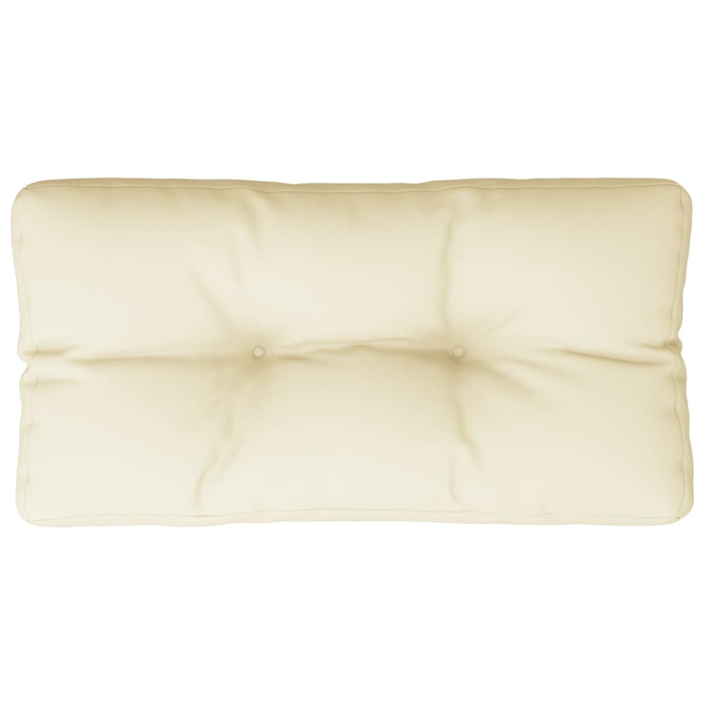 Vidaxx pallepude 80x40x12 cm stof cremefarvet