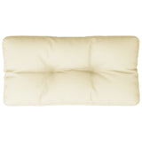 Vidaxx pallepude 80x40x12 cm stof cremefarvet