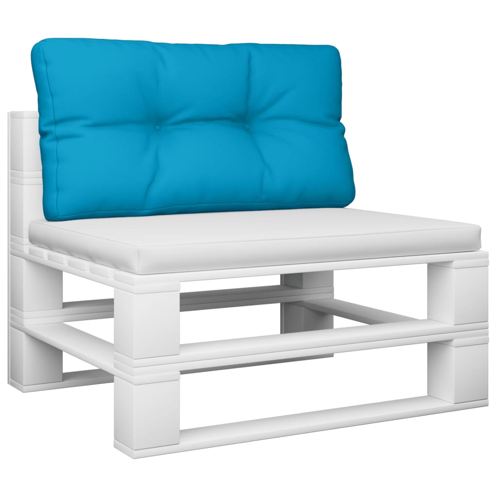 Vidaxl Palle Pushion 80x40x12 cm Stof lyseblå