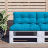 Vidaxl Palle Pushion 80x40x12 cm Stof lyseblå