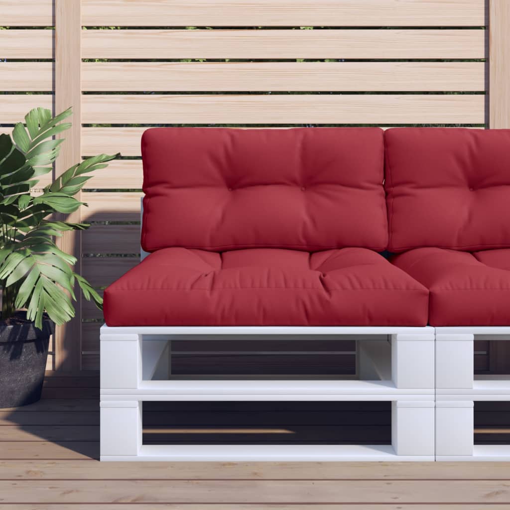 Vidaxx sofapude 80x40x12 cm stof vinrød