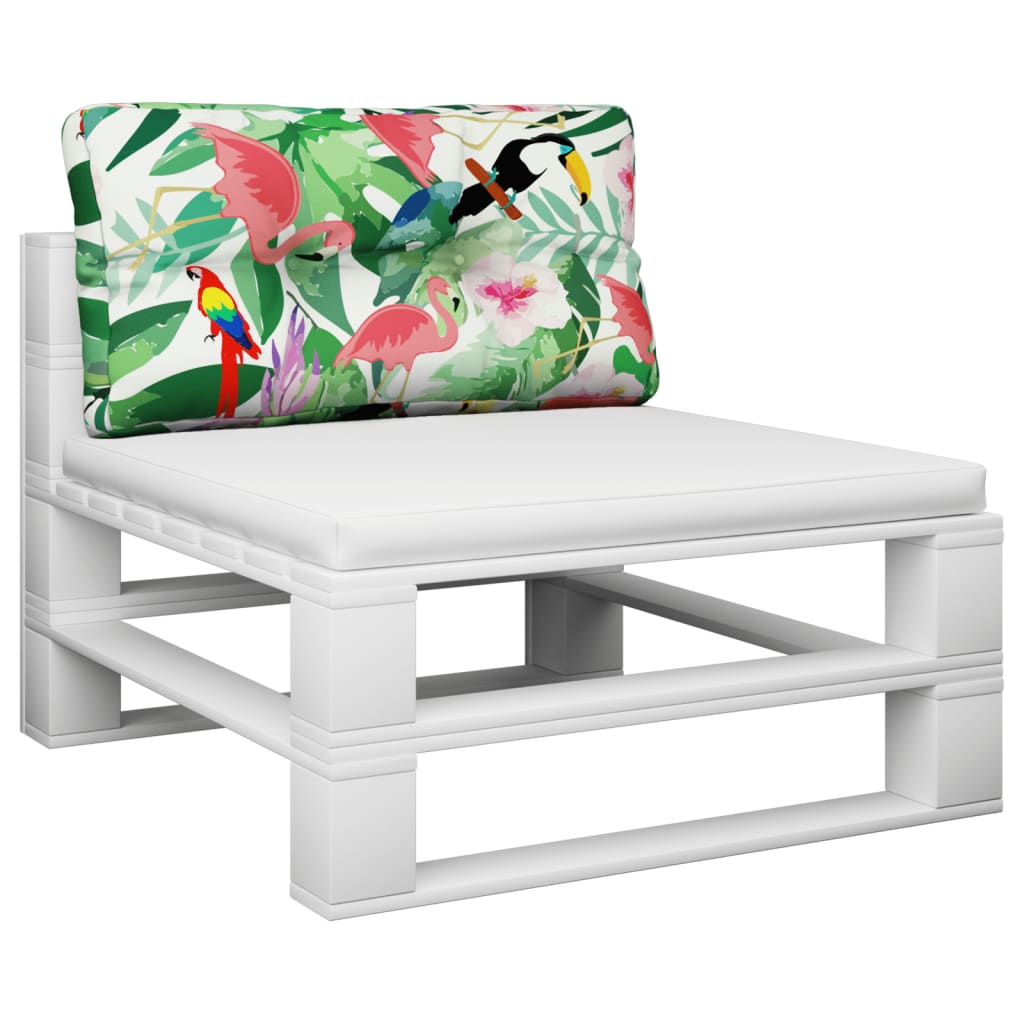 VidaXL pallepude 80x40x12 cm stof flerfarvet