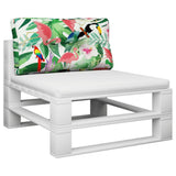 VidaXL pallepude 80x40x12 cm stof flerfarvet