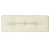 Vidaxl Pallet Pushion 120x40x12 cm stofcreme-farvet