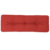 Vidaxl Palletpude 120x40x12 cm stof rød