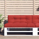 Vidaxl Palletpude 120x40x12 cm stof rød