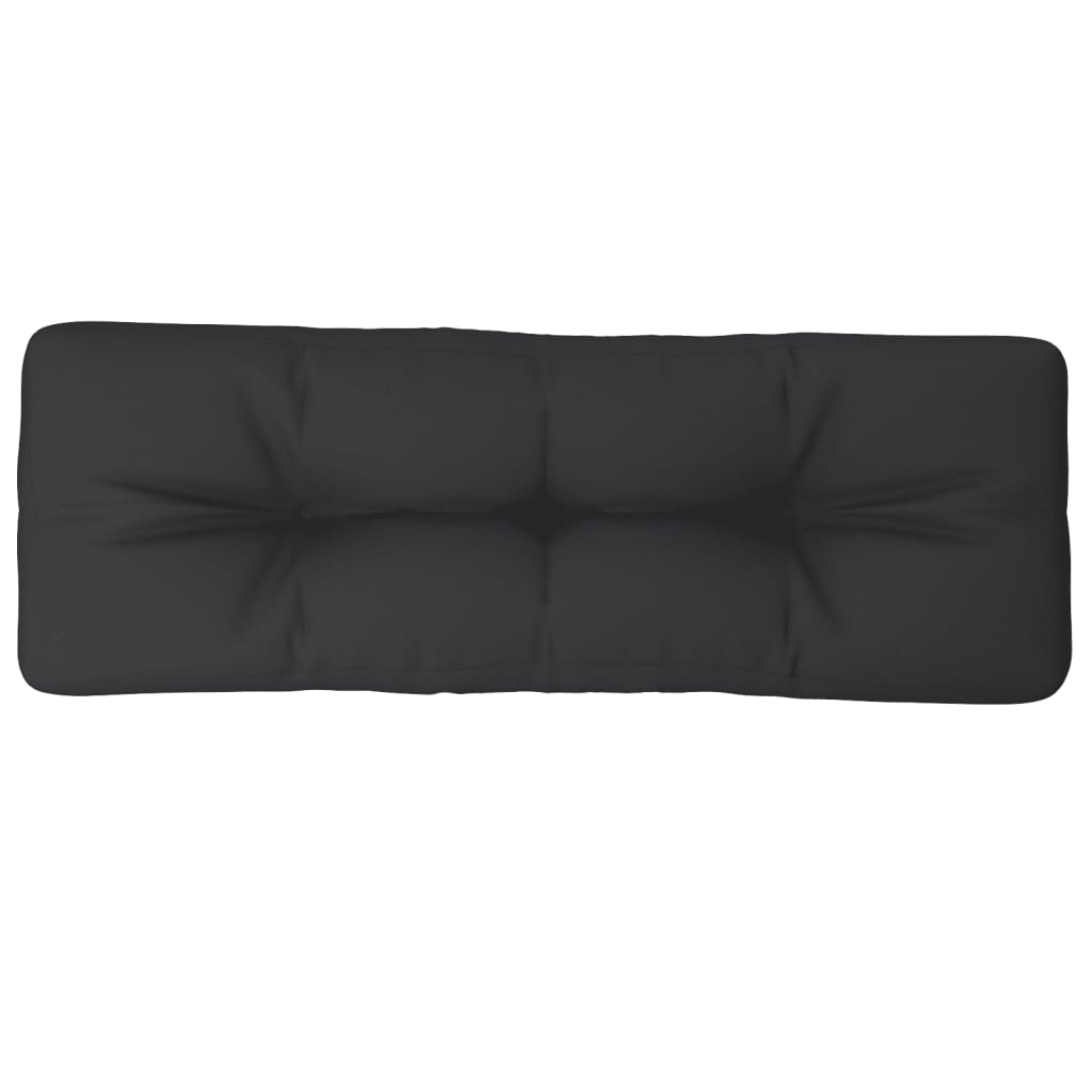 Vidaxl Palletpude 120x40x12 cm stof sort