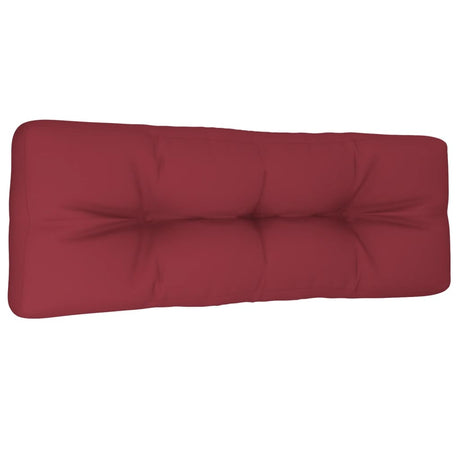 Vidaxl Pallet Pushion 120x40x12 cm Stof Vin rød