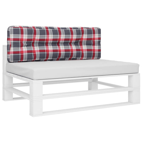VIDAXX PALLET PUSHION 120x40x12 cm stof diamant mønster rød