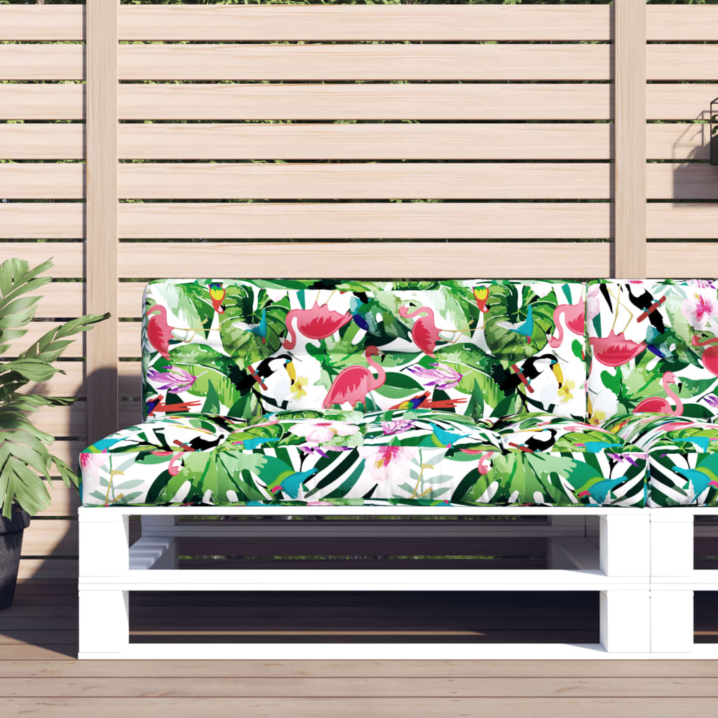 Vidaxl palletkussen 120x40x12 cm stof meerkleurig