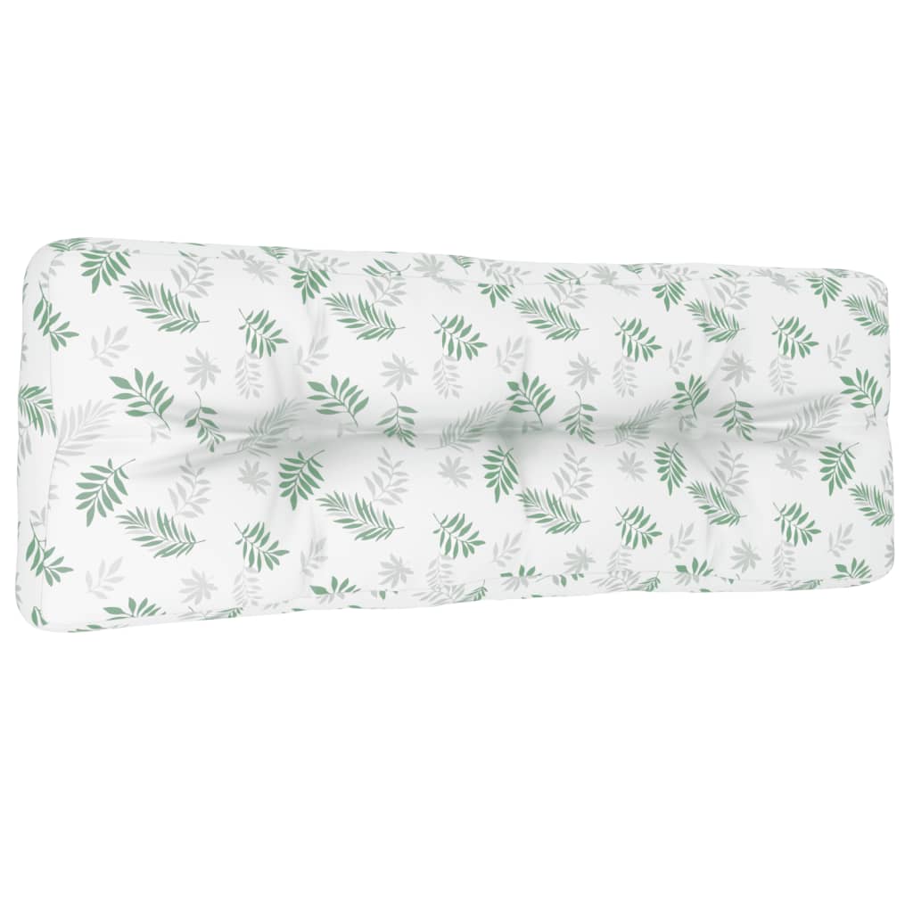 VidaXL pallepude 120x40x12 cm stof bladmønster
