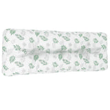 VidaXL pallepude 120x40x12 cm stof bladmønster