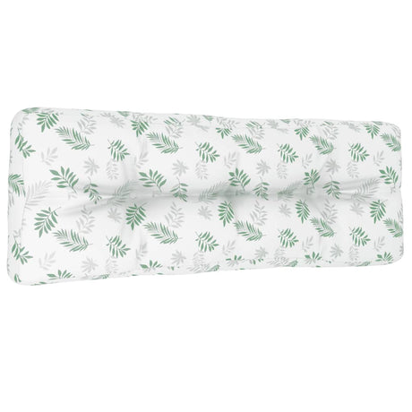 VidaXL pallepude 120x40x12 cm stof bladmønster