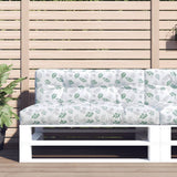 VidaXL pallepude 120x40x12 cm stof bladmønster
