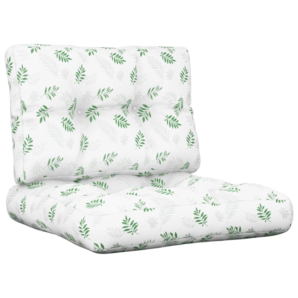 Vidaxl Pallet puder 2 stk. Stofbladmønster