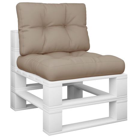VidaXL pallehynder 2 stk stof taupe