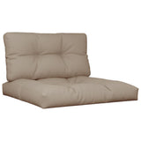VidaXL pallehynder 2 stk stof taupe