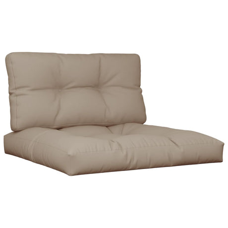 VidaXL pallehynder 2 stk stof taupe