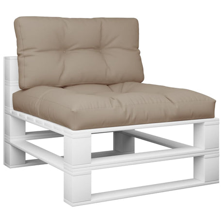 VidaXL pallehynder 2 stk stof taupe