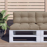 VidaXL pallehynder 2 stk stof taupe